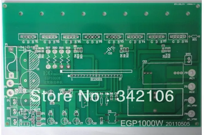 1 шт. EGP1000W чистая синусоида инвертор мощность платы PCB голая плата eg801 датчик