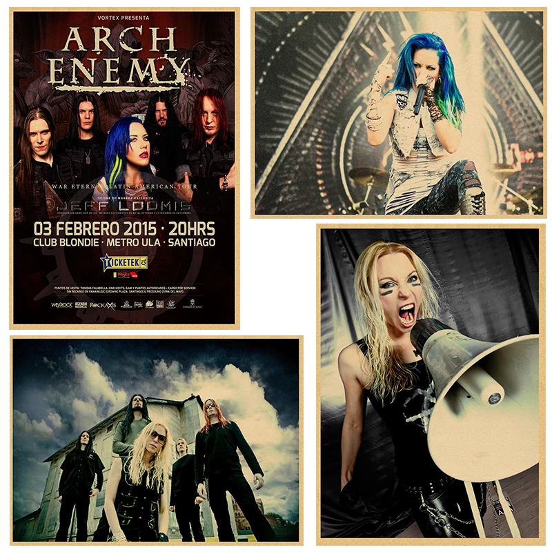 Свод врага Декор для дома крафт кислота рок музыка постер рисунок ядро наклейки