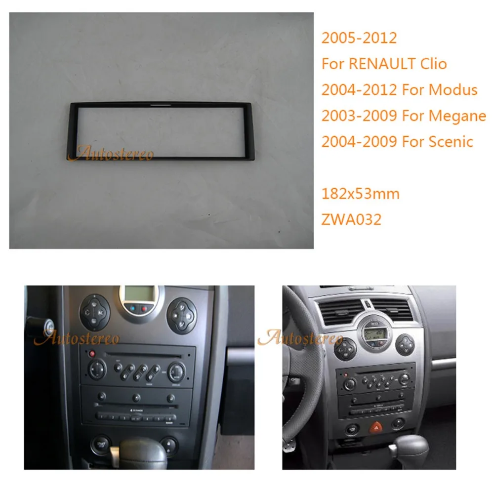 Автомобильный радиоприемник Fascia Для RENAULT Clio 2004 2012 Modus 2003 2009 Megane Scenic Stereo Dash CD Trim