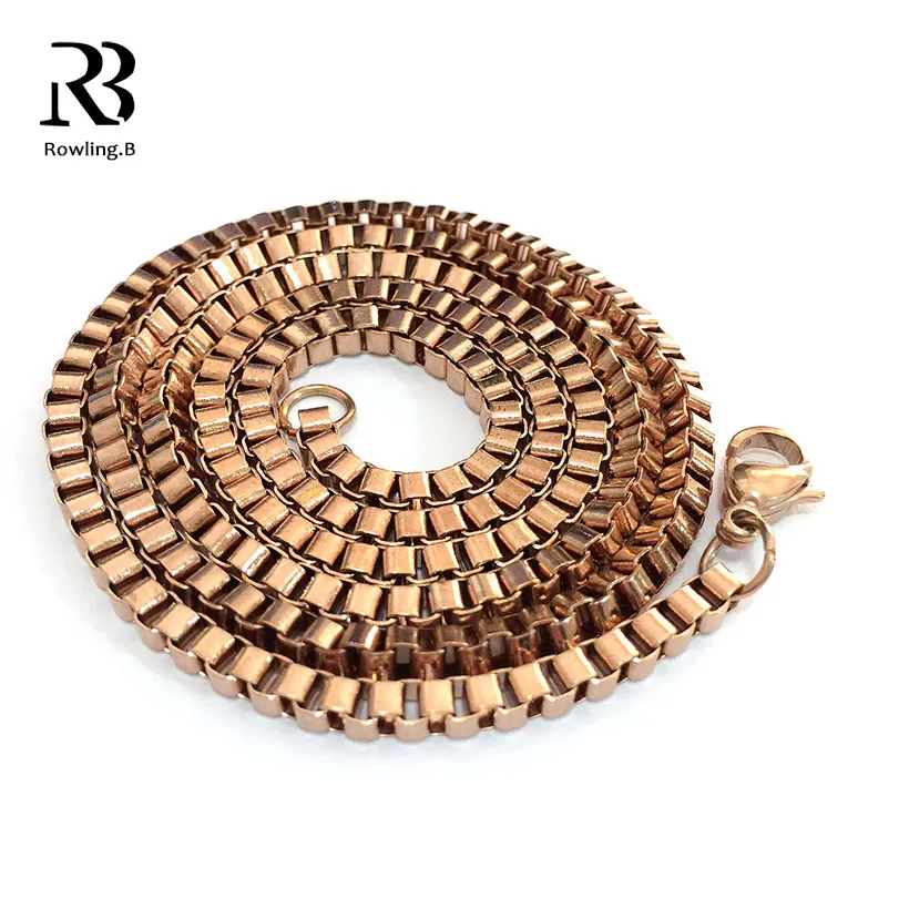 Роскошные Мода из нержавеющей стали Цепочки и ожерелья для Для женщин застежкой