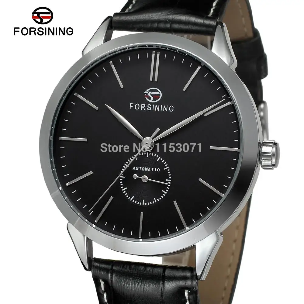 Мужские автоматические часы FSG8083M3S4 роскошные кожаные с черным циферблатом