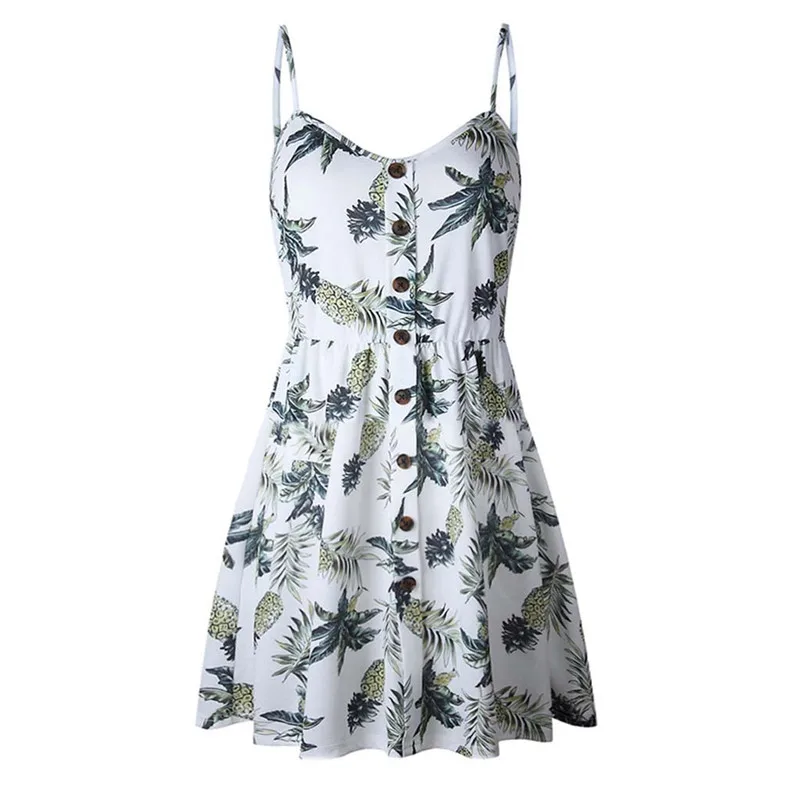 Женское платье на бретельках JAYCOSIN повседневное летнее без рукавов с треугольным