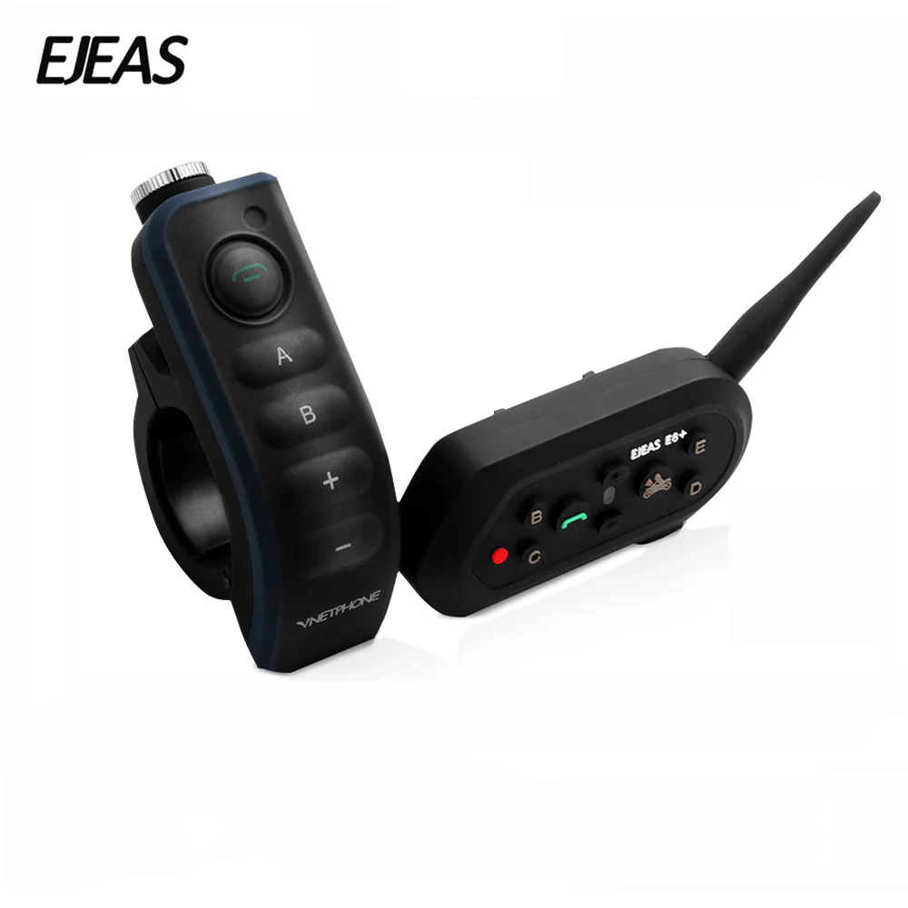 Мотогарнитура для шлема E6 Plus BT 1200 м с дистанционным управлением|Наушники шлемов| |