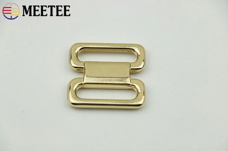 Meetee 5/10 шт. 23 мм металлическая Тройная скользящая Пряжка для сумки ремень