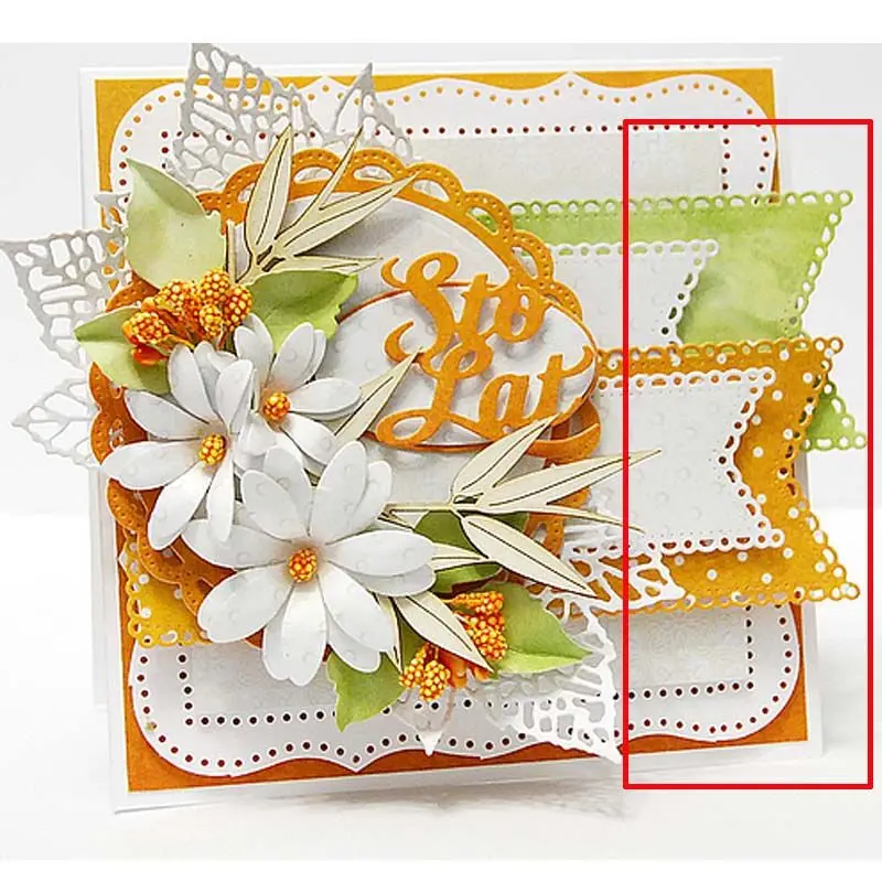 2 шт. ленточный элемент баннерный тег сердце Рыба хвост флаг металлические резные