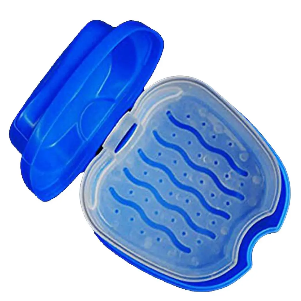 Пластиковый ящик для хранения удобный Зубной Протез ванной чехол