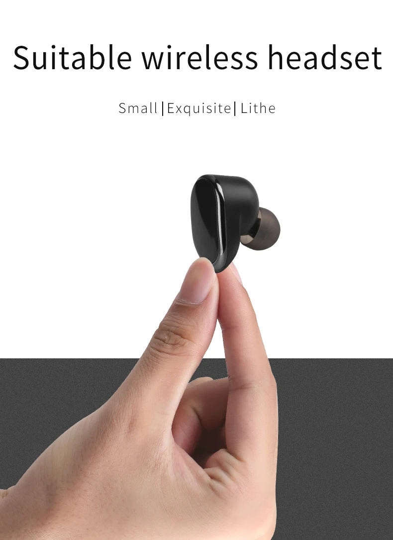 RIKYA K9 наушники Bluetooth 5,0 Earpods игровая гарнитура Bluetooth гарнитура Беспроводной мини для телефона с зарядки отделение