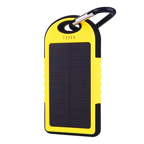 5000 mAh Dual USB портативное солнечное зарядное устройство Универсальный дождепроницаемый внешний аккумулятор