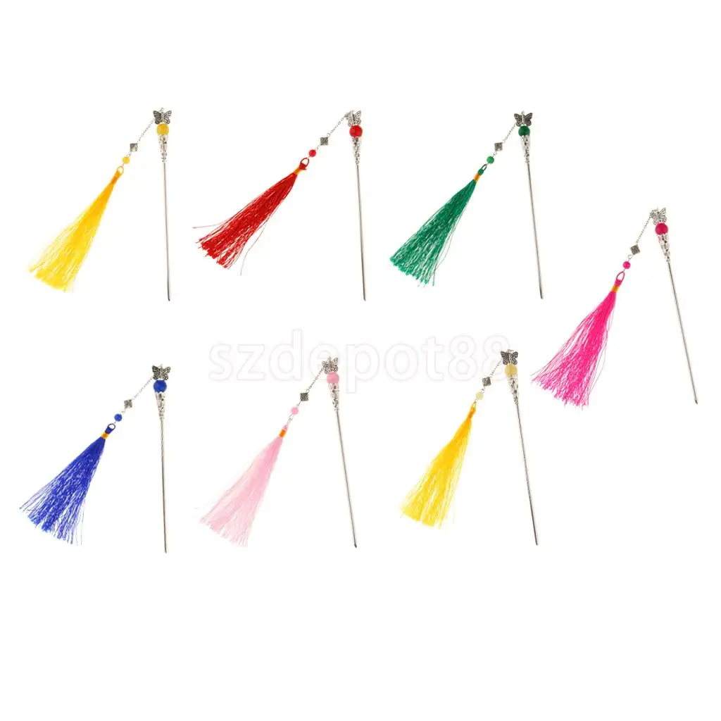 Заколка для волос с кисточками ручной работы в виде бабочки|hairpin stick|girls hairpinshairpins