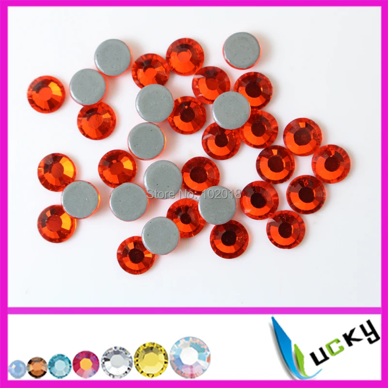 Высококачественные Стразы оранжевого цвета DMC 2038 горячей фиксации! 288 шт. ss30 с