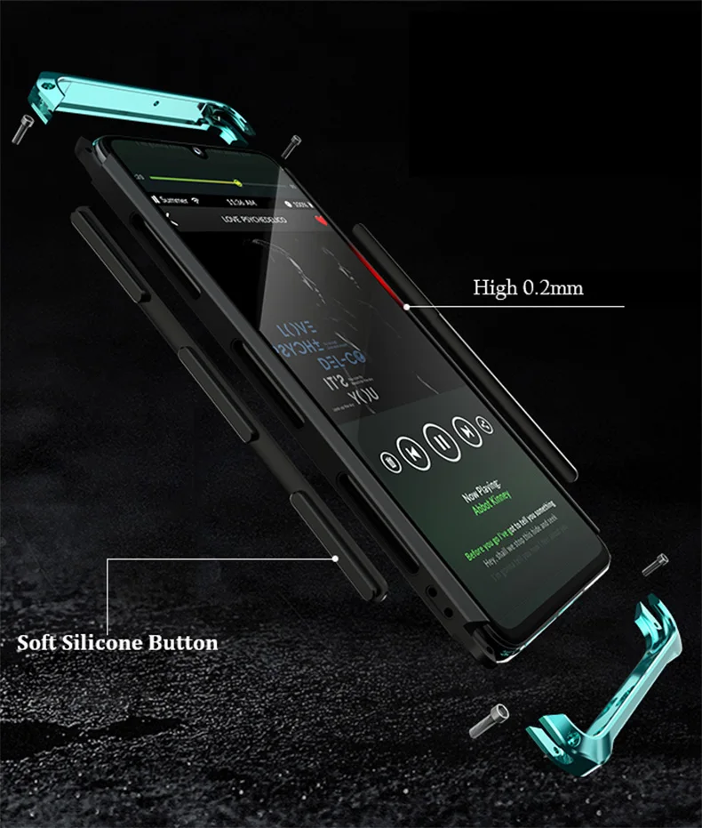 Для huawei P30 Pro Чехол Жесткий ТПУ противоударный Броня металлический бампер чехол для huawei P30pro чехол Роскошные защитные аксессуары 360