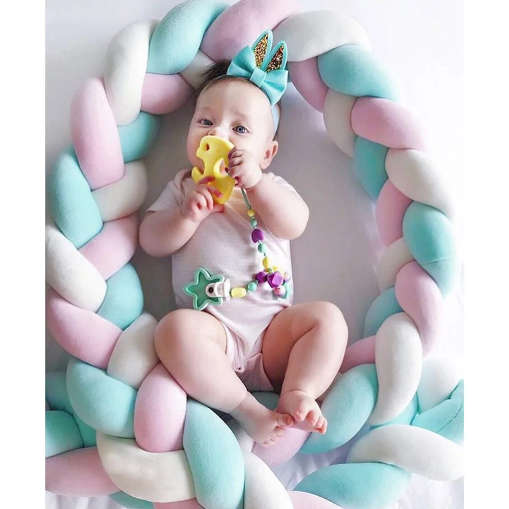 1 5 M/2M для новорожденных Детский Комплект постельного белья 2 Цвета плетеная