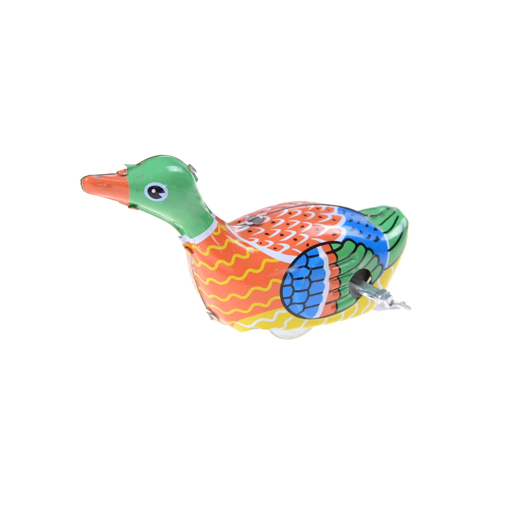 

Cartoon Cute swimming duck Clockwork Baby Toys Infant Crawling Wind UpToy Educational Kids Classic Toy Walking Metal Tin Toy