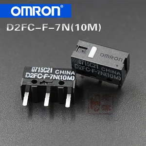 10 шт.упак. 100% оригинал сделано в Китае мышь OMRON микропереключатель D2FC-F-7N (10 м) для logitech microsoft Выделенная кнопка