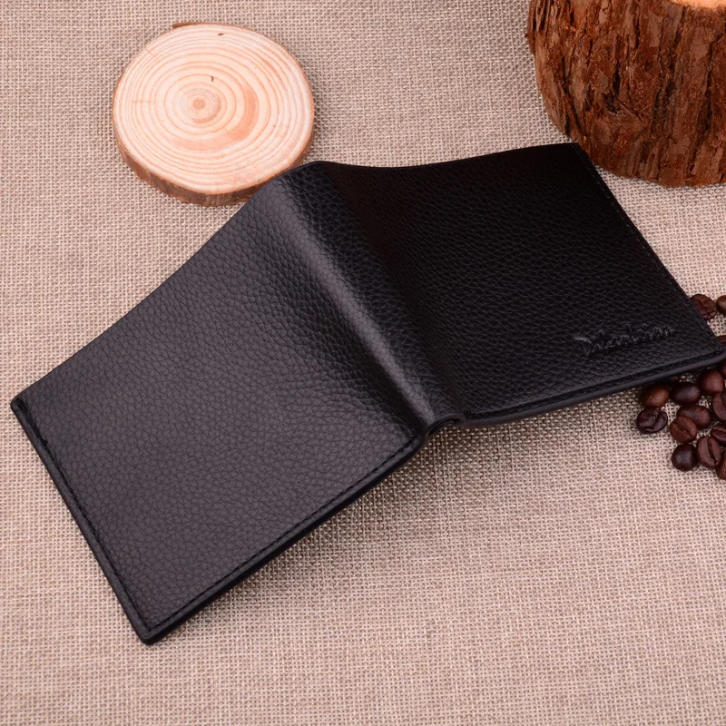 Специальный мужской короткий кошелек мягкий кожаный повседневный поперечный