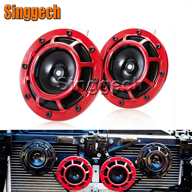 12V Car Styling Red Electric Blast Tone Horn Kit For BMW E46 E39 E90 E60 E36 F30 F10 E34 X5 E53 E30 F20 E92 E87 M3 M4 M5 X6 | Автомобили и