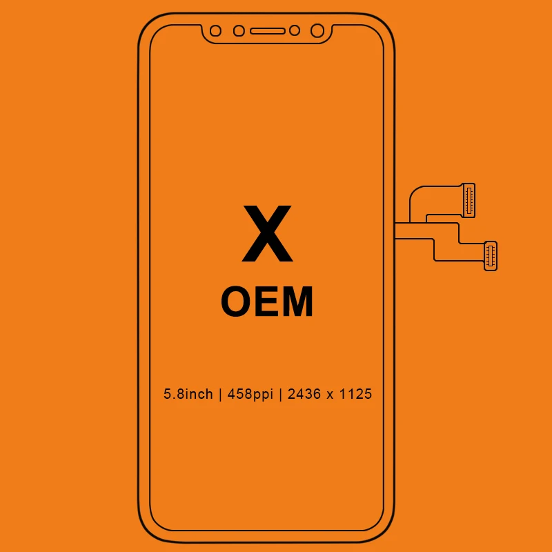 Grade For iPhone X S Max XR LCD Display For Tianma OLED OEM Touch Screen With Digitizer Replacement Assembly Parts Black