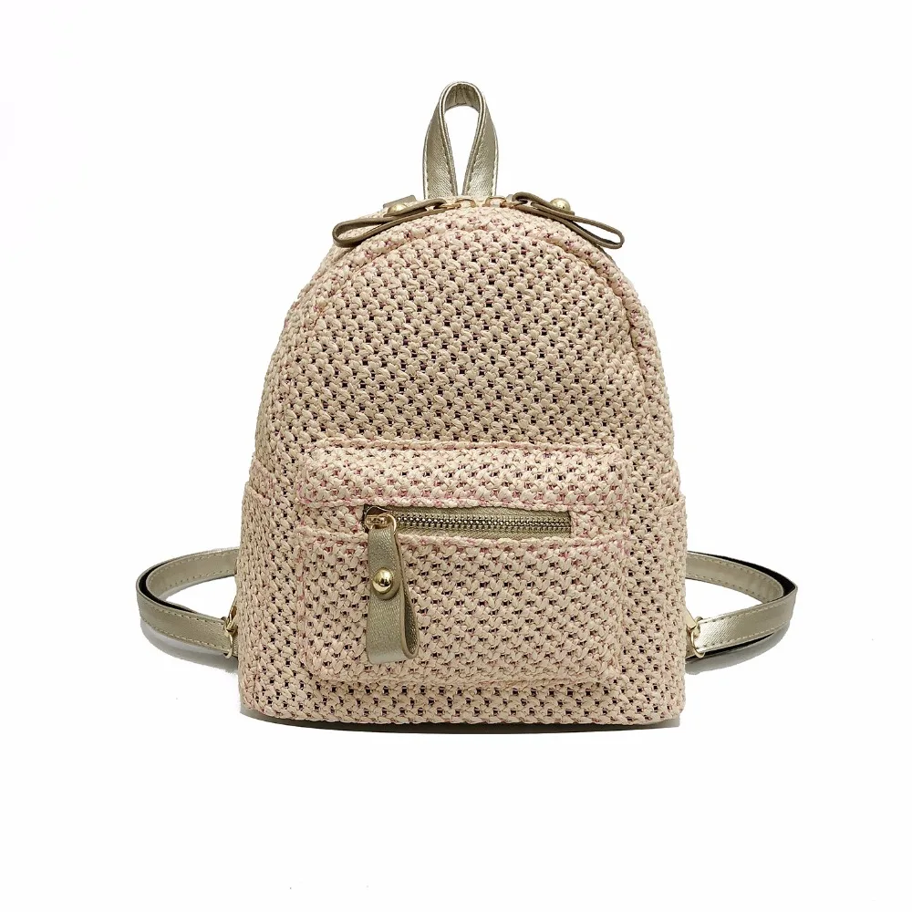 Модные дизайнерские рюкзаки новинка 2018 сумка на плечо летний вязаный крючком