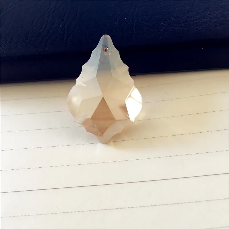 Золото Шампань 20 шт./лот 38 мм хрустальная люстра хрустальным кленовый лист