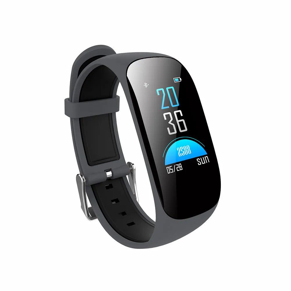 Смарт браслет с монитором артериального давления пульсометром фитнес трекером