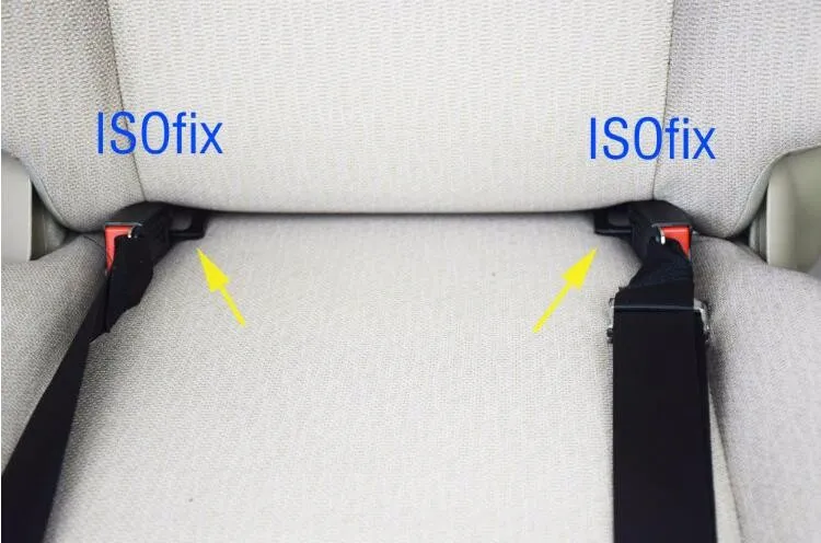 Универсальный защелкивающийся ремень ISOFIX интерфейсы направляющий фиксатор уплотненный стальной кронштейн для автомобильного сиденья для детского безопасного сиденья ISOFIX без паза