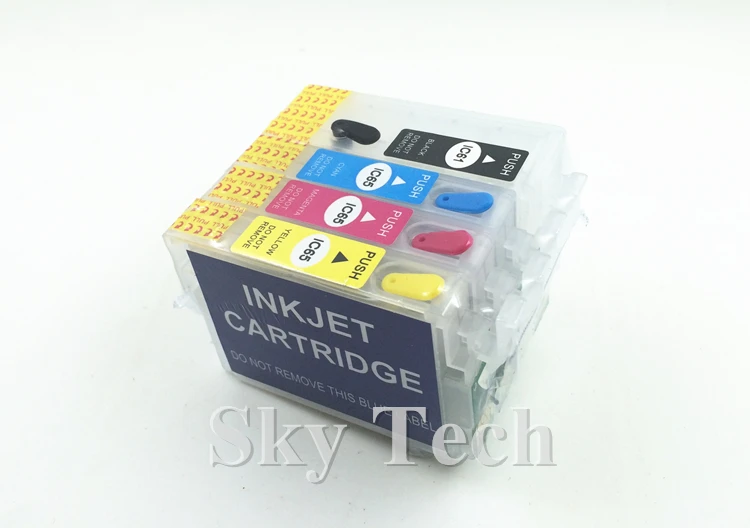 Фото Пустые пополняемые картриджи для чернил для I IC61 IC65, для Epson PX-673F 1600F 1200 1700F, с чипами ARC №3