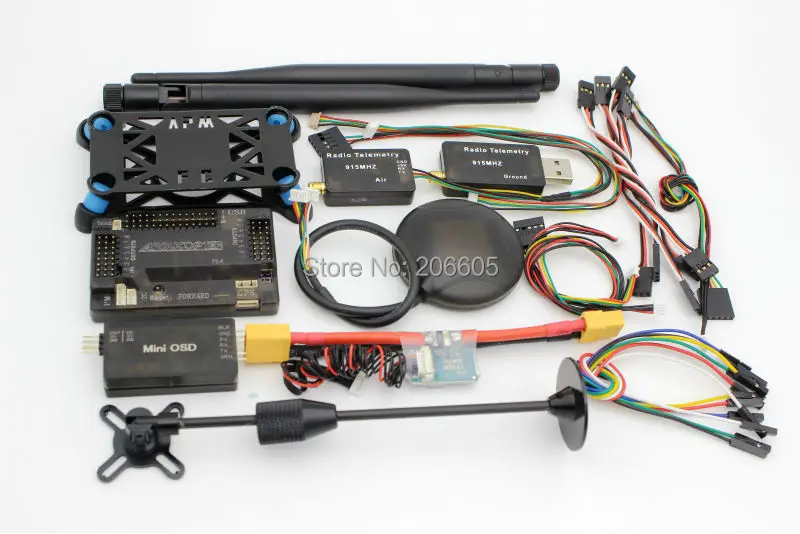 Контроллер полёта apm2 6 ArduPilot APM 2 + 6M GPS с компасом модуль питания 433 МГц 3DR радио