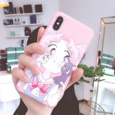 As shown in Nova 4E милый Сейлор Мун чехол для телефона huawei P10 plus/P20 pro/P30/P30 pro/Honor 8X розовая девочка мягкая задняя крышка чехол - Цвет: As shown in