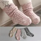 Носки для малышей Новые милые мягкие нескользящие носки для новорожденных девочек и мальчиков модные носки для детей от 0 до 24 месяцев