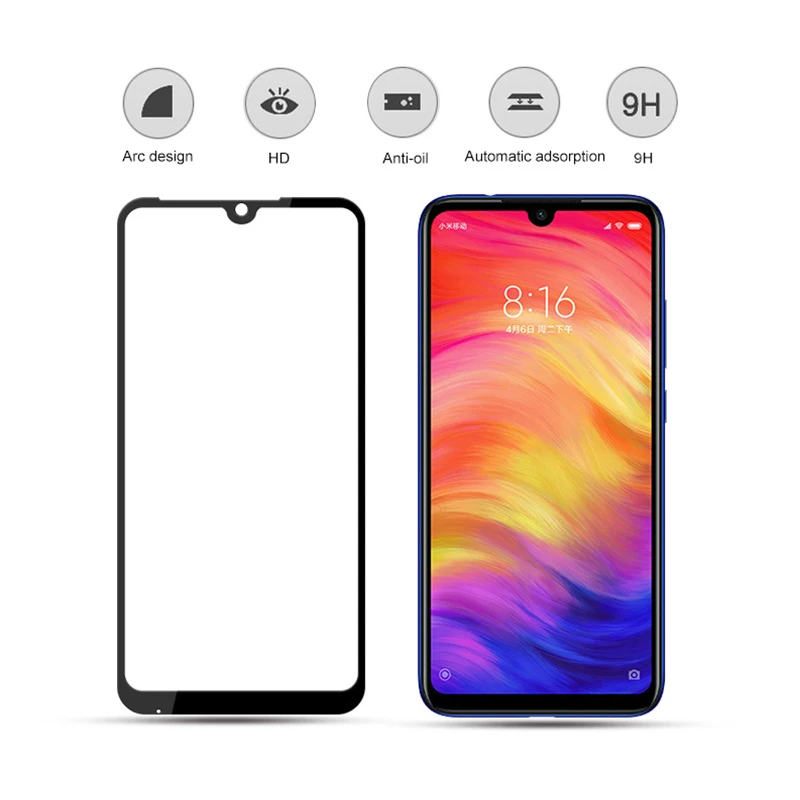 Защитное стекло закаленное для Xiaomi redmi note 7 pro | Мобильные телефоны и аксессуары