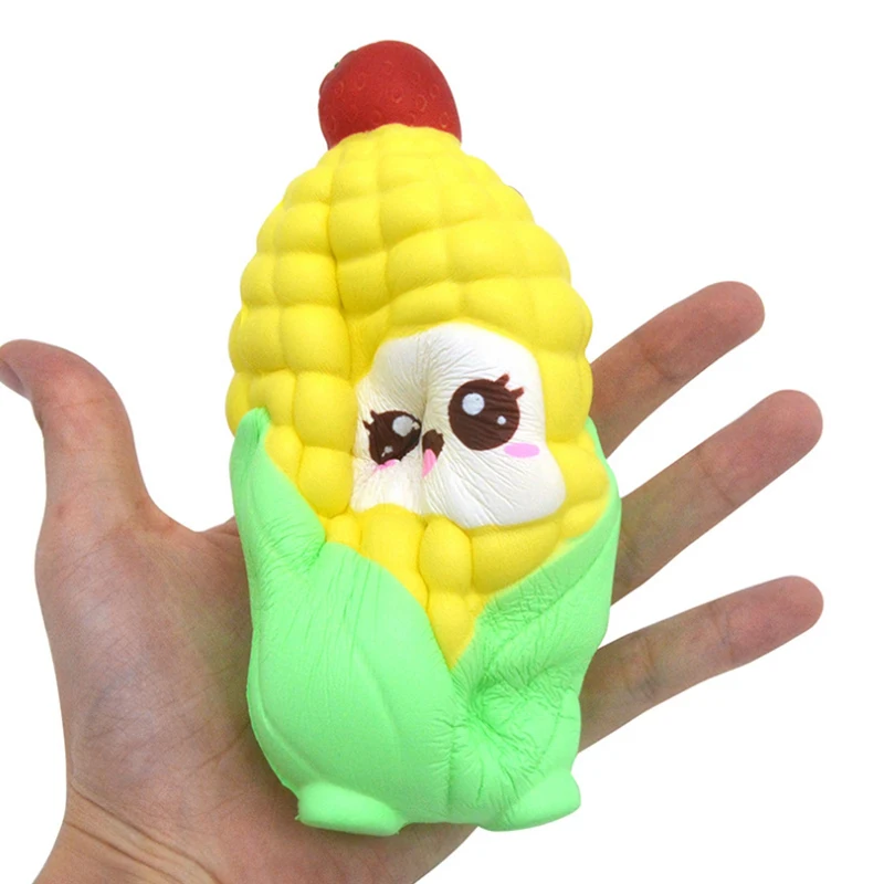 Jumbo Kawaii Кукуруза мягкое моделирование PU хлеб сжатие торта игрушка сладкий