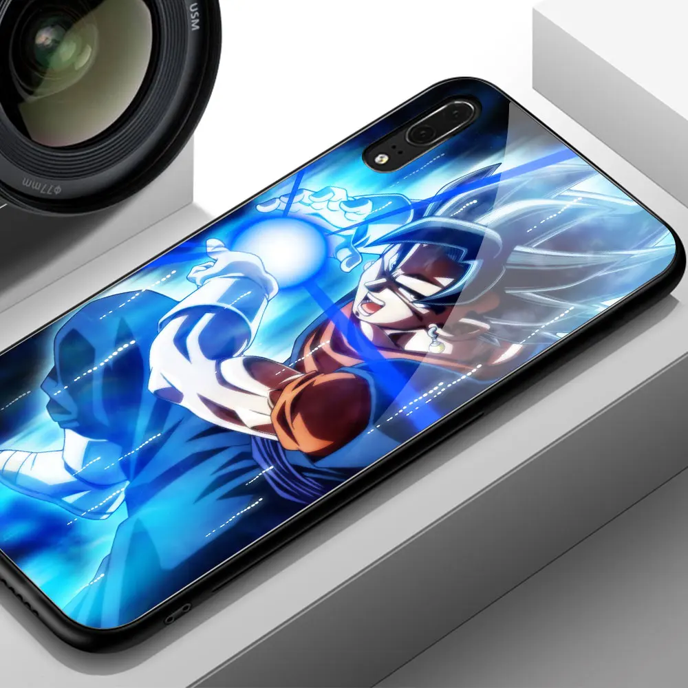 Для huawei P20 Lite чехол Dragon Ball Супер Saiyan чехол из закаленного стекла для huawei mate 9 10 Pro P10 P20 P30 Honor 10 Play Note 10 - Цвет: 02215