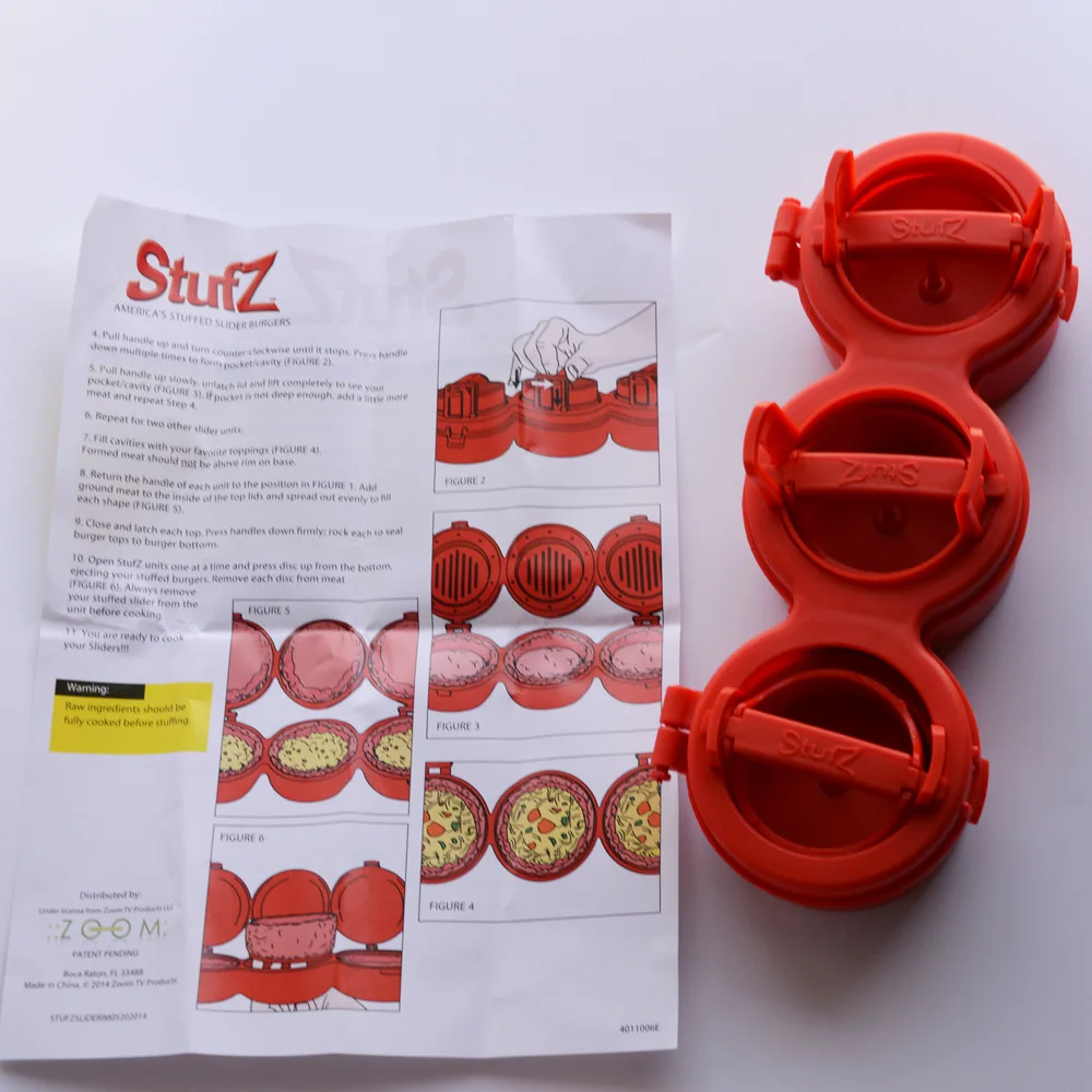 Hot Sale Hamburger Press Siamese Burger Maker Meat Filling Stuffing Creative Meatball Hamburguesa Dropshop |