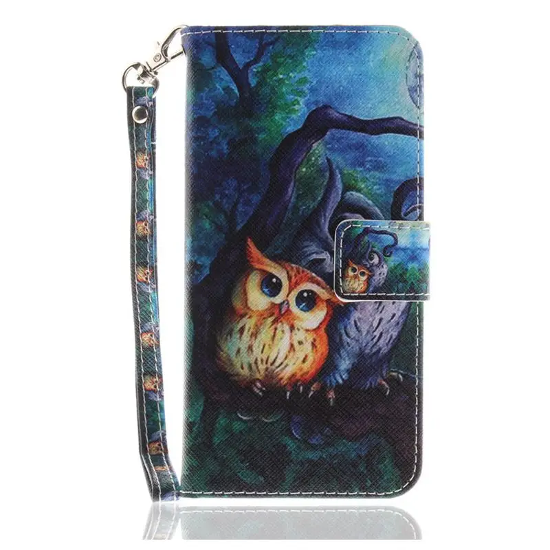 Oil Painting Owl Чехол для huawei P20 Pro P9 Lite P8 мини Y6 Honor 10 9 Lite Nova 2i 3e модные не прикасайтесь к роспись из искусственной кожи чехол P26G - Цвет: Oil Painting Owl