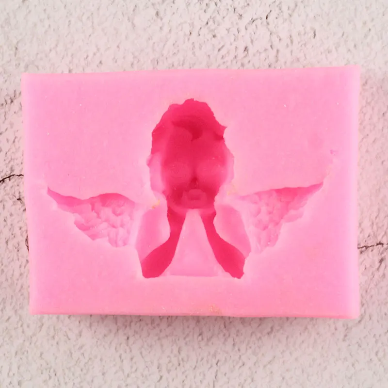 3D Angel Frame силиконовая форма кекс Топпер помадка формы для пирожных Сделай Сам инструменты для украшения мыла глина конфеты форма для шоколадной мастики