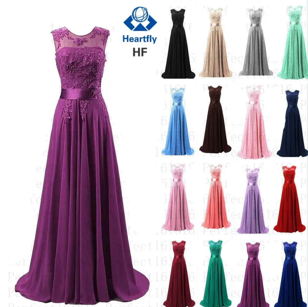 ANGELSBRIDEP шифоновые платья подружки невесты с прозрачной горловиной длинное платье