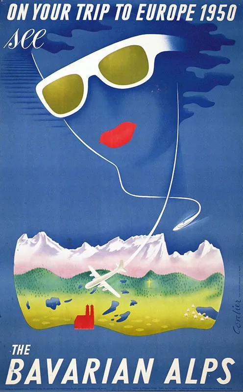 Немецкие дорожные плакаты дас термалбад им Шварцвальд классические настенные