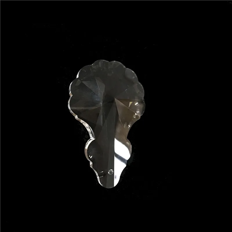 Прозрачная кристаллическая призматическая гирлянда с шариками 50 мм 10 шт.