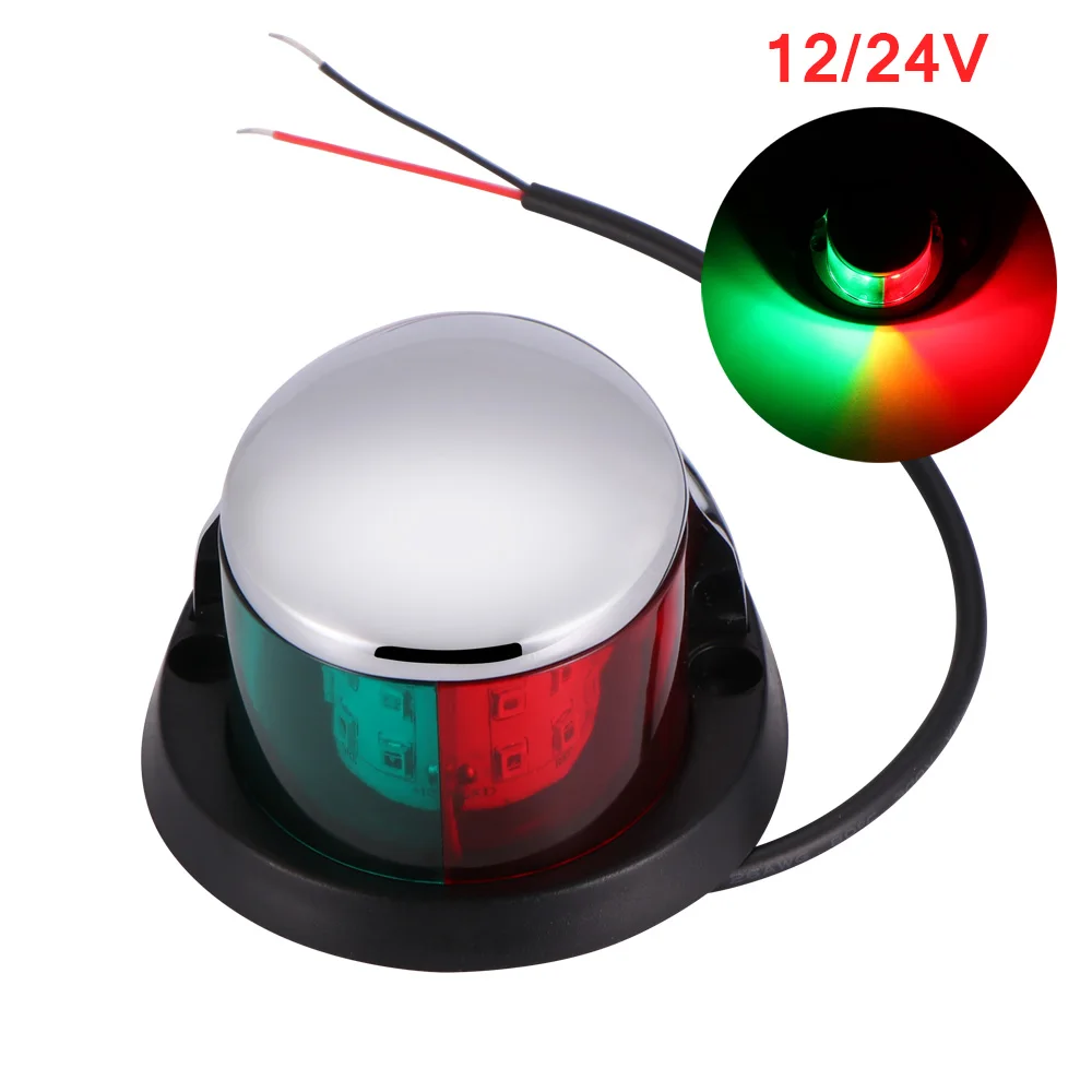 12 В пластиковое покрытие цинковый сплав Морская Лодка Яхта светодиодная