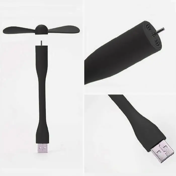 Лидер продаж Удобная USB вентилятор Супер Бесшумный маленький портативный гибкий мини-вентилятор для ноутбука HY99 AU28