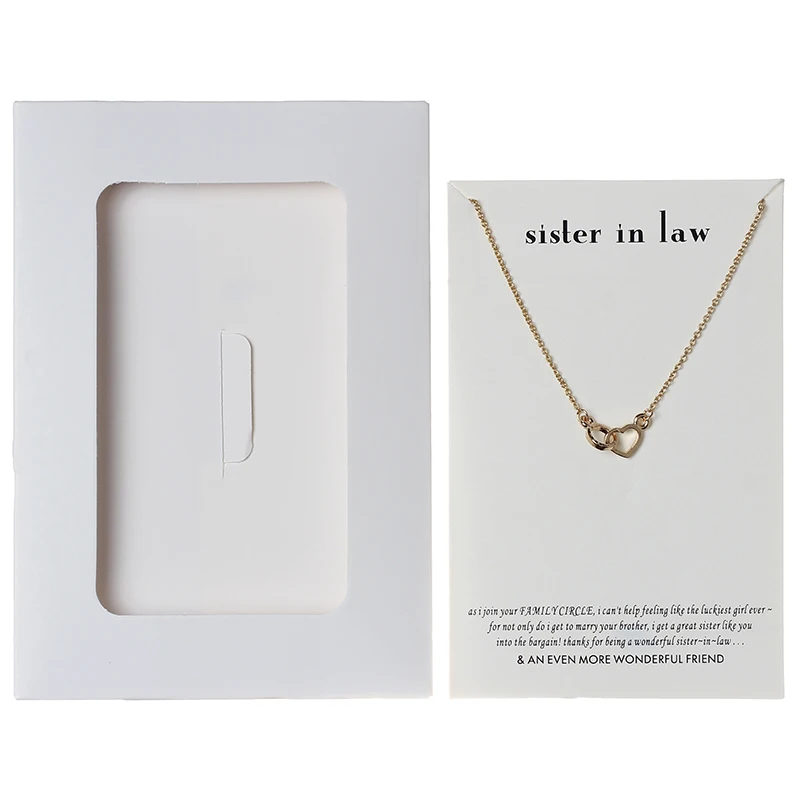 Lucky Eye Hollow Heart Charms Necklace Wish Letters Choker Gold Silver Color Link Chain For Mom Women Jewelry CN72 | Украшения и