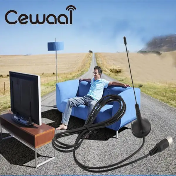 Cewaal 5dBi Freeview DVB-T TV HD Цифровой усилитель портативная антенна с базовым воздушным