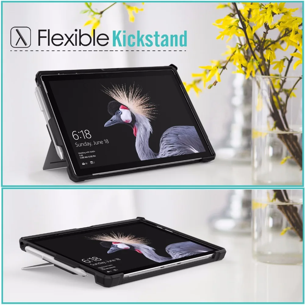 Защитный чехол с держателем для ручки Microsoft Surface Pro 6 / 5 2017 4 /Pro LTE|ЖК-экраны и панели