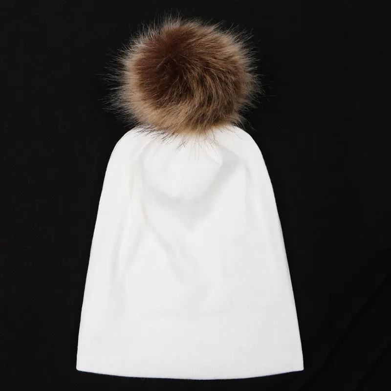 2020 Новое поступление детская теплая осенне зимняя шапка милая однотонная