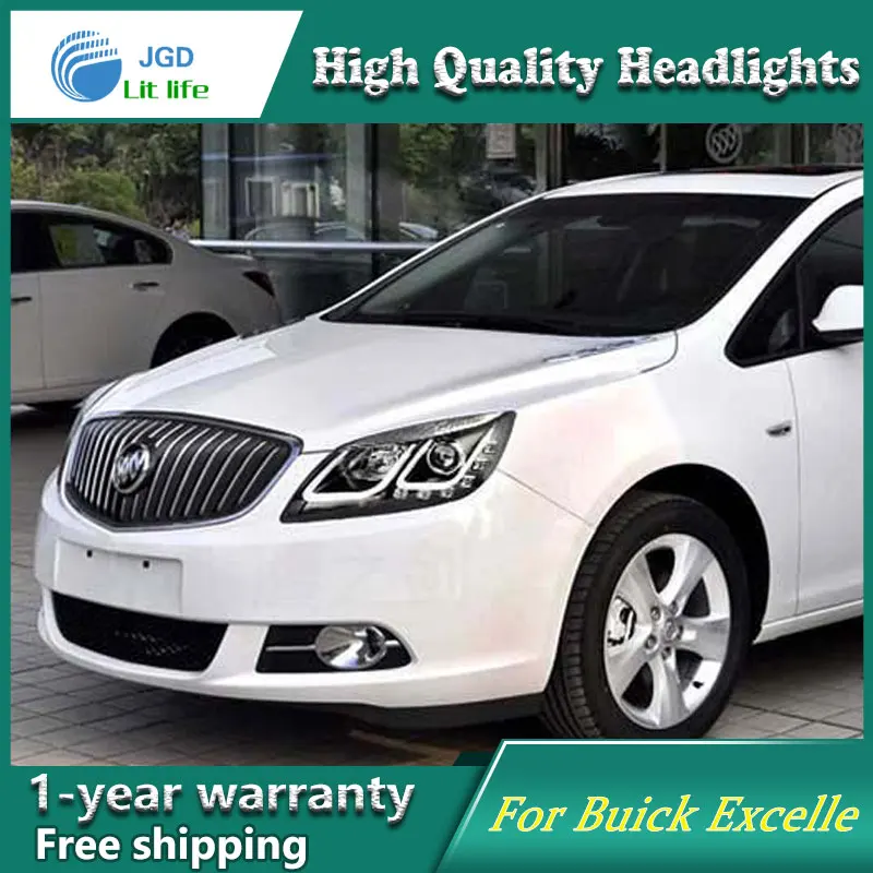 Стайлинг автомобиля чехол для передней фары Buick VERANO светодиодные DRL линзы с