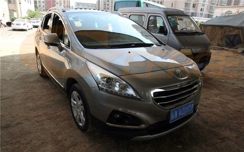 Для peugeot 3008 2013 отличные ангельские глазки Ультра яркое освещение COB комплект светодиодов «глаза ангела»