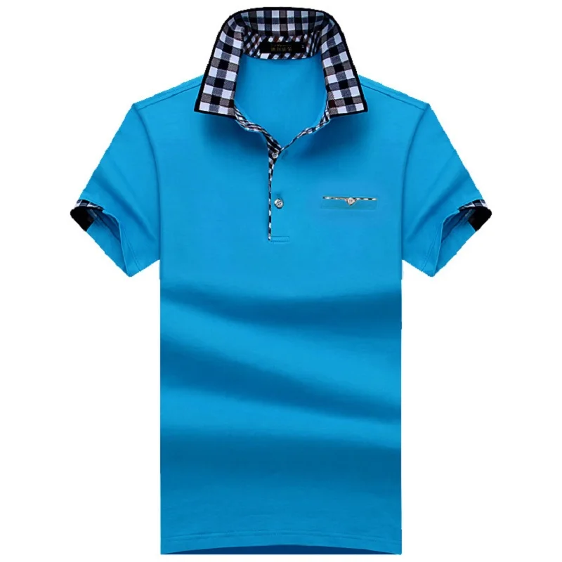 SHABIQI мужская рубашка-поло с коротким рукавом, однотонные рубашки Camisa Polo Masculina, повседневные хлопковые рубашки, большие размеры 6XL 7XL 8XL 10XL