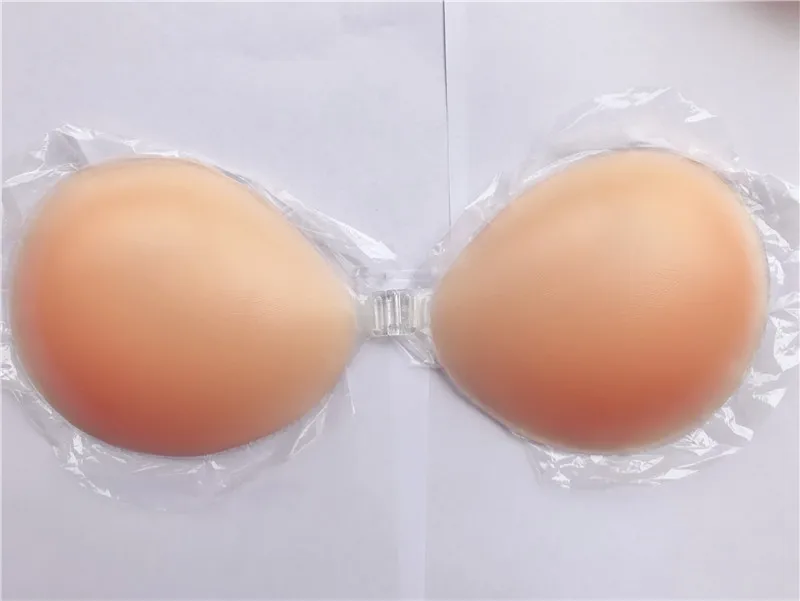 2019  Silicone Push Up Sexy Strapless Thick Massage Bra Self Adhesive Bandage Invisible Bralette Party Dress Sticky Bra