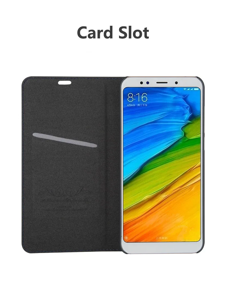 Кожаный чехол ручной работы для Xiaomi Redmi 5 Plus и Redmi 5, модный флип-чехол из искусственной кожи с отделением для карт и подставкой