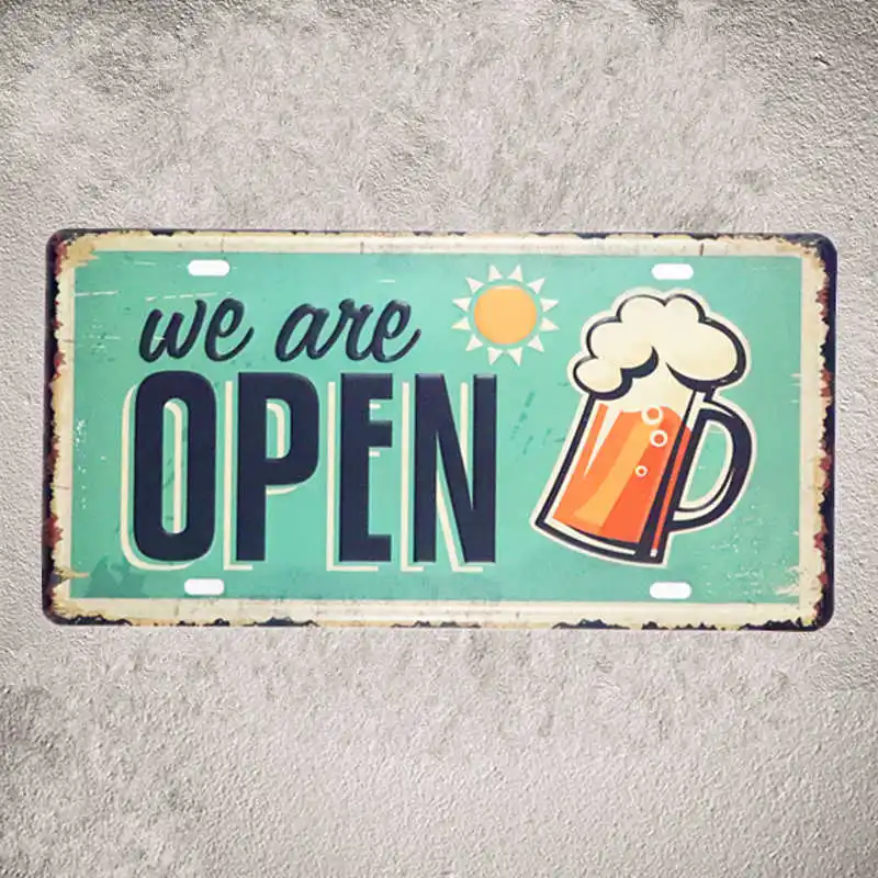 Винтажный автомобильный номерной знак жестяные таблички металлические